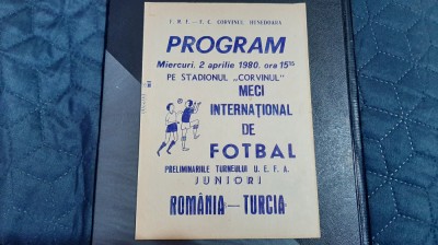 Program Romania - Turcia foto