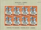 1965 Romania Exil - Minicoala dantelata Pro Basarabia, rezistenta anticomunista, Istorie, Nestampilat