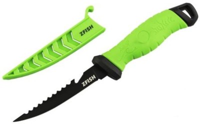 Cutit Zfish Fillet Knife Fishing Predator, Negru-Verde, 12.5cm foto