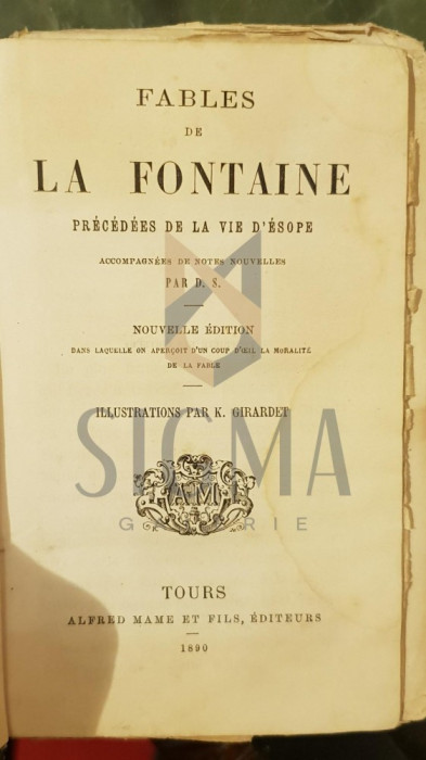 LA FONTAINE, 1890