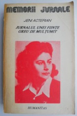 Jurnalul unei fiinte greu de multumit &amp;ndash; Jeni Acterian foto