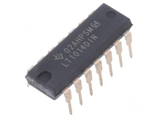 Amplificator operațional IC 1MHz 4 canale DIP14 &plusmn;2&divide;22VDC, 4&divide;44VDC