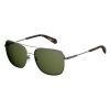 Ochelari de soare barbati Polaroid PLD 2056 S, ruthenium, polarizati, aviator, protectie UV, gri, metal
