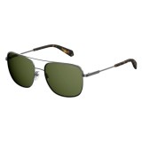 Ochelari de soare barbati Polaroid PLD 2056/S Ruthenium, polarizati, aviator, protectie UV, lentile gri 58mm
