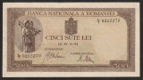 Romania, 500 lei aprilie 1941 , XF+_serie L/7-0265270