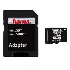 Card Hama Micro SDHC 16GB cu adaptor foto foto