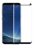 Folie sticla curbata samsung galaxy s8 full glue 4d/5d negru