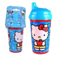 Pahar cu capac pentru copii Hello Kitty, 300 ml