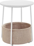 Cumpara ieftin Masa de cafea, Vasagle, Maro Rustic, LET223W10, 45 x 45 x 50 cm