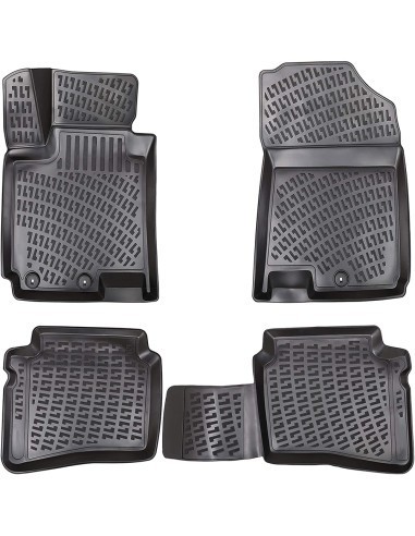 Set covorase auto din cauciuc tip tavita pentru Hyundai I20 II 2014-2020