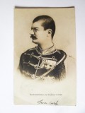 Serbia,carte postala foto circulată 1905 cu regele Alexandru I Obrenovic al Serbiei