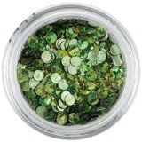 Paiete - verde măslină, hologramă, INGINAILS