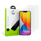 Set 2 Folii de protectie Glastify OTG+ pentru Apple iPhone 13 Pro Max/14 Plus/15 Plus Transparent