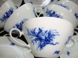 SET / SERVICIU 5 BOLURI CU 5 FARFURII DIN PORTELAN ROSENTHAL ROMANCE