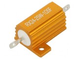 Rezistor bobinat cu radiator 1,5&Omega; 25W &plusmn;1% 50ppm/&deg;C pentru lipit