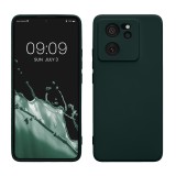 Husa Kwmobile pentru Xiaomi 13T/13T Pro, Verde inchis, Silicon, KWM000020IU002C, Carcasa