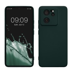 Husa Kwmobile pentru Xiaomi 13T/13T Pro, Verde inchis, Silicon, KWM000020IU002C
