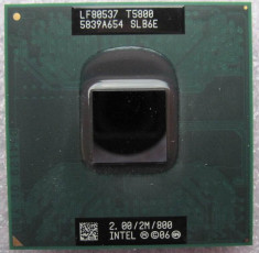 Procesor laptop Intel Core 2 Duo T5800 SLB6E 2Ghz foto