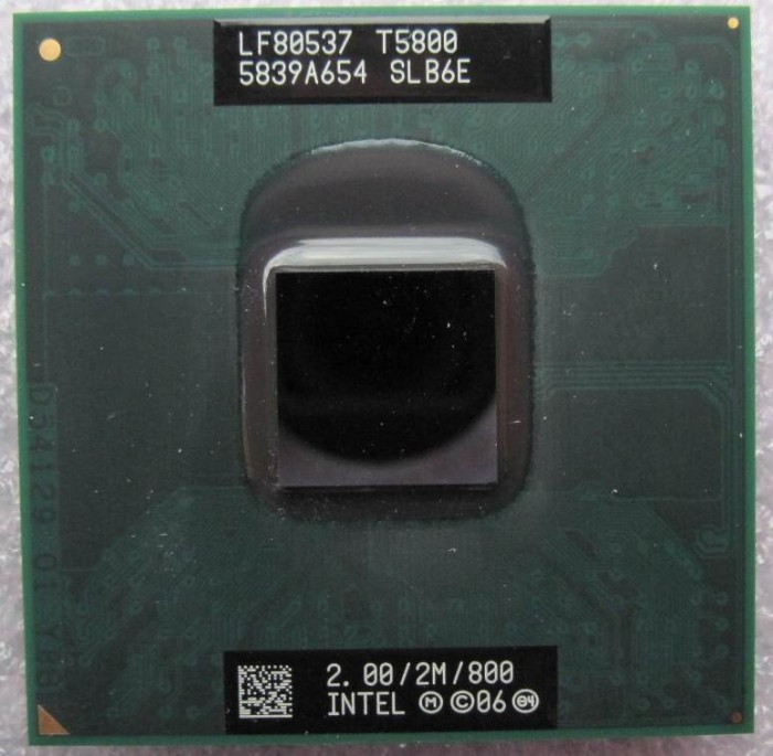 Procesor laptop Intel Core 2 Duo T5800 SLB6E 2Ghz