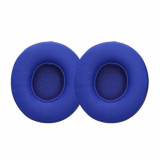 Set 2 Earpads kwmobile pentru Beats Solo 2 Wireless/Solo 3 Wireless, Piele ecologica, Albastru, 44516.17