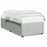 Cumpara ieftin Cadru de pat fara saltea, gri deschis, 80x200 cm, catifea