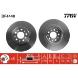 Set discuri frana spate TRW, Alfa Romeo 147 (937), 2000-2010, 156 (932), 1997-2005, GT (937), 11.2003-09.2010, spate; puntea spate