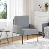 vidaXL Canapele cu pernă 55cm Gri deschis placaj 42023429