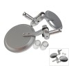Oglinzi Moto Cafe Racer Argintii, Prindere Ghidon 22mm, Set 2 Bucati, Motorevolution