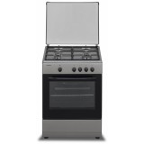 Aragaz Heinner HFSC-SME60SL, Gaz, 4 arzatoare, 60 cm, Argintiu