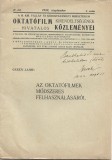 Z861N Az oktat&oacute;filmek m&oacute;dszeres felhaszn&aacute;l&aacute;s&aacute;r&oacute;l irta Geszti Lajos, 1939, cu semnătura olografă a autorului pe copertă
