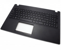 Tastatura Laptop Asus X551C Neagra Layout UK-US Cu Palmrest Negru Fara Iluminare foto