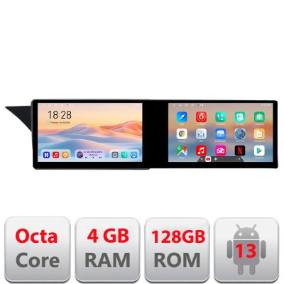 Navigatie Mercedes GLK 2012-2015 NTG4.5 Kit-GLK Edotec 2 ecrane 8 core 4+128 21.6 inch Incell android Wifi 5Ghz gps internet CarStore Technology foto