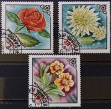 BC544, Mongolia 1983, 3 timbre flori