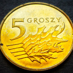Moneda 5 GROSZY - POLONIA, anul 2017 * cod 4295 = A.UNC