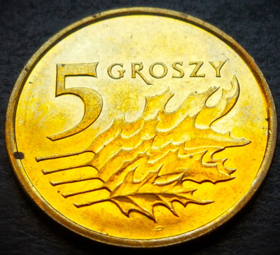 Moneda 5 GROSZY - POLONIA, anul 2017 * cod 4295 = A.UNC foto