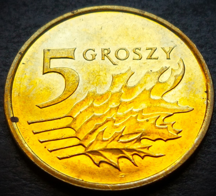 Moneda 5 GROSZY - POLONIA, anul 2017 * cod 4295 = A.UNC