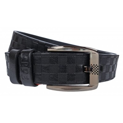 Curea barbati, eleganta, pentru costum, din piele naturala, Negru, 3.8cm - CK65N foto