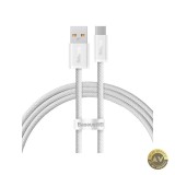 Cablu Date si Incarcare USB-A - USB-C Baseus Dynamic Series 100W 1m Alb CALD000602