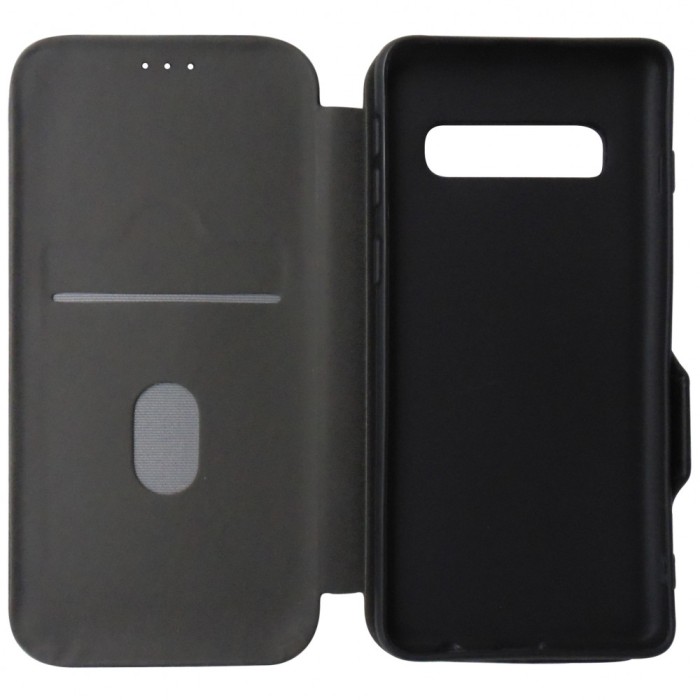 Husa tip carte cu stand Techsuit neagra pentru Samsung Galaxy S10
