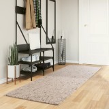 vidaXL Covor pufos &quot;PAMPLONA&quot; cu fire &icirc;nalte, bej modern, 80x250 cm
