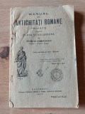 Manual de antichitati romane private pentru clasa a 5 a secundara de Teodor Iordanescu