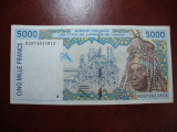 AFRICA DE EST / COASTA DE FILDES 5000 FRANCI 2001