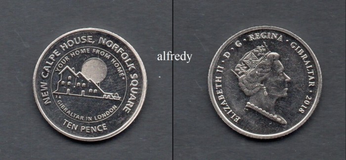GIBRALTAR 2018 10 Pence
