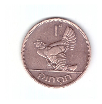 Moneda Irlanda 1 pingin 1942, stare buna, curata foto