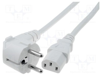 Cablu 3x1mm2 CEE 7/7 ştecăr unghi LIAN DUNG PVC IEC C13 mamă foto