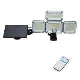 Lampa LED solara 8W cu senzor de miscare, telecomanda si IP65
