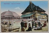 Constanta, plaja de la Mamaia// CP, Necirculata, Printata