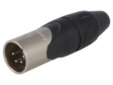 Mufă XLR 4-PIN Tată Dreptă pe Cablu