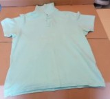 Tricou barbati Polo Pull &amp; Bear , bumbac , culoarea turcoaz, marime L / C61