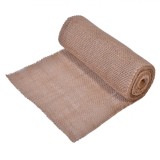 Tesatură Decorativă Crăciun, Model Iută, Culoare Bej, Dimensiuni 5m x 24cm, Oem